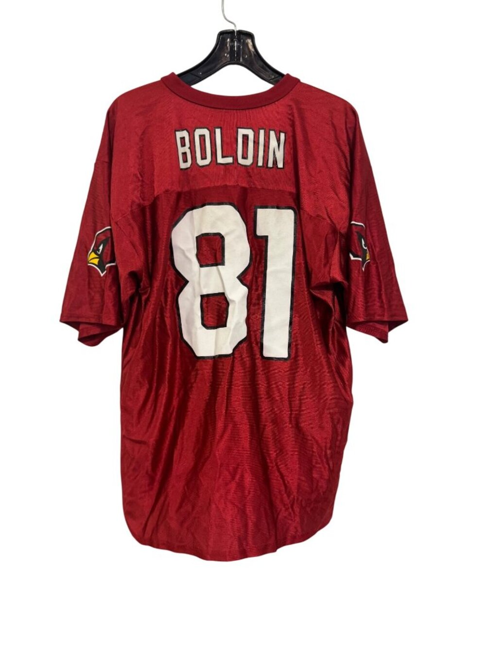 NFL Team Apparel Boldin 81 Red Arizona Cardinals Jersey Size L Large Mens